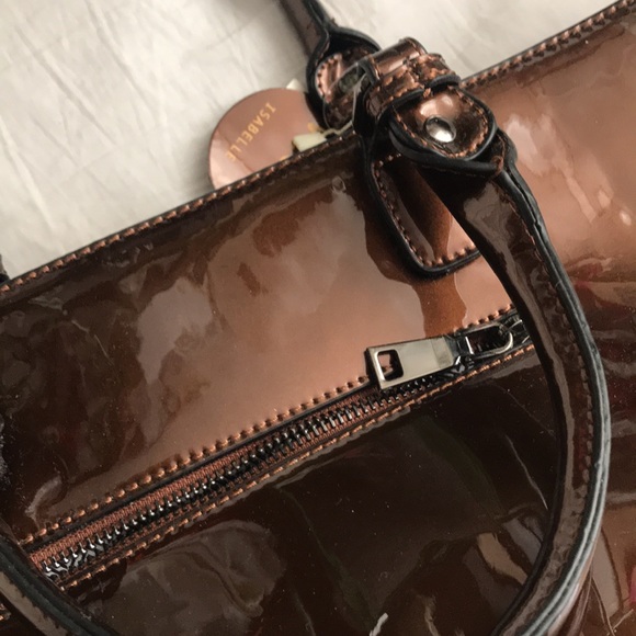 Exquisite color NEW patent leather bag- ignore reflections - no stains or marks - Picture 2 of 8